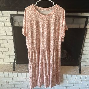 Chic‎ Soul Leopard Print Knee Length Dress